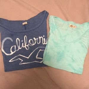 Two Hollister t-shirts like new